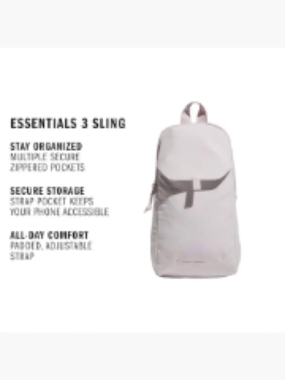 Unisex Crossbody Sling Bag Adjustable Strap Secure Zip Pockets Travel Everyday
